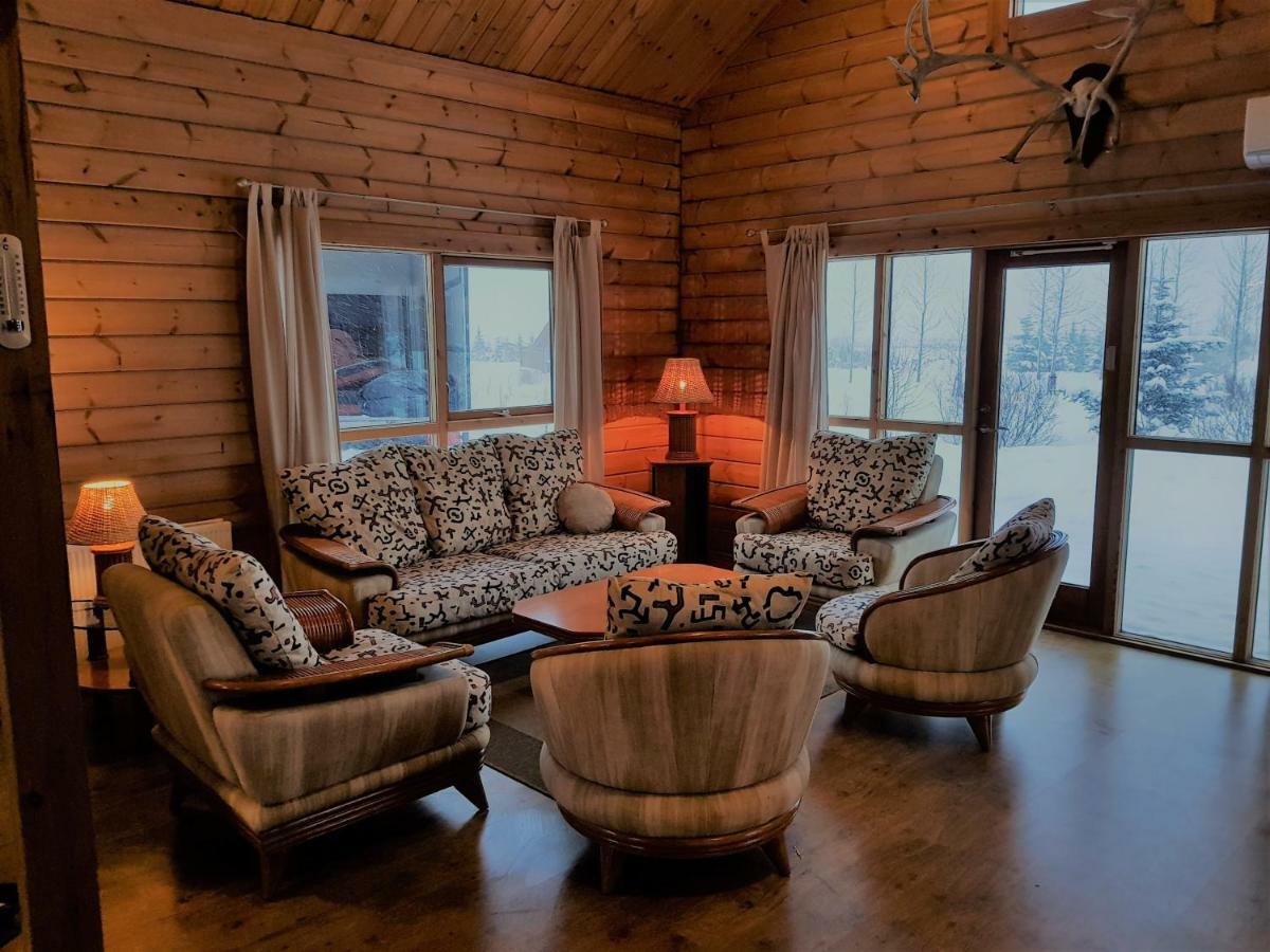 Geysir - Modern Log Cabin Reykholt  Exterior photo